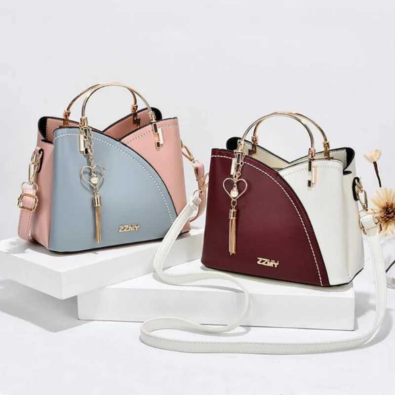 2024 Handbags For Women New Trend Highend Sense of All Mah Color Large Capacity e-shoulder Messenger PU Leather HandbagXJ250121