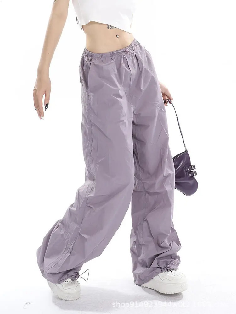 Vintage Y2K Harajuku Baggy Pants Fashion Women Streetwear Hip Hop Joggers Wide Leg Cargo Pant Female Clothes Sweatpants Trousers 250122