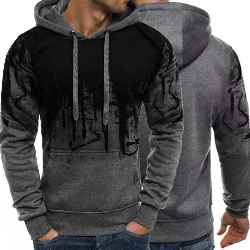 Mens Fashion Camouflage Hoodies Male Daily Casual Sports Sweatshirts Gym Long Sleeve Pullover HoodedXJ2500118
