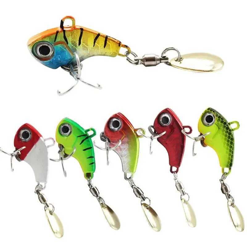 Luya Bait Metal VIB Small Cyclone Rotary Vibration VIB Glitter Iron Plate Sea Fishing Freshwater BaitXJ250122