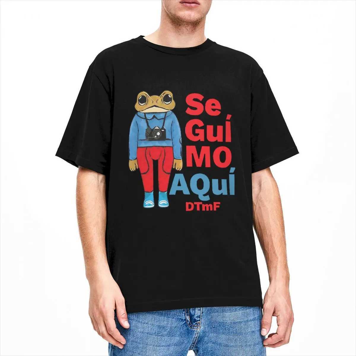 DTMF and Bear Cartoon Debi Tirar Mas Fotos Printed Bad Rabbit Hippe T-shirt Summer 2025 Cotton T-shirt Mens Top X250203