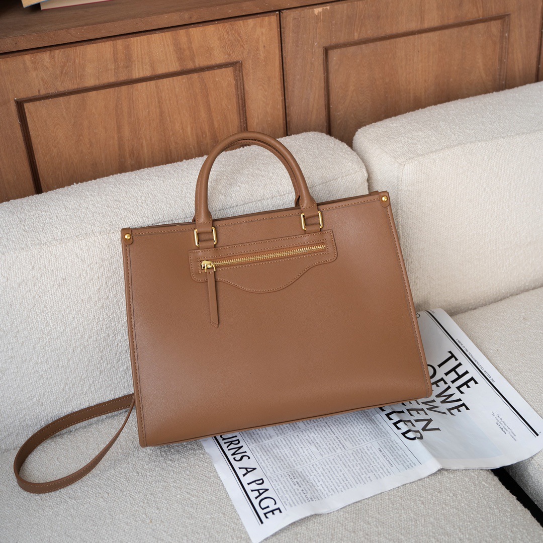 Genuine leather women's 2024 autumn/winter new item large capacity daily versatile high-end commuting single shoulder crossbody tote bag