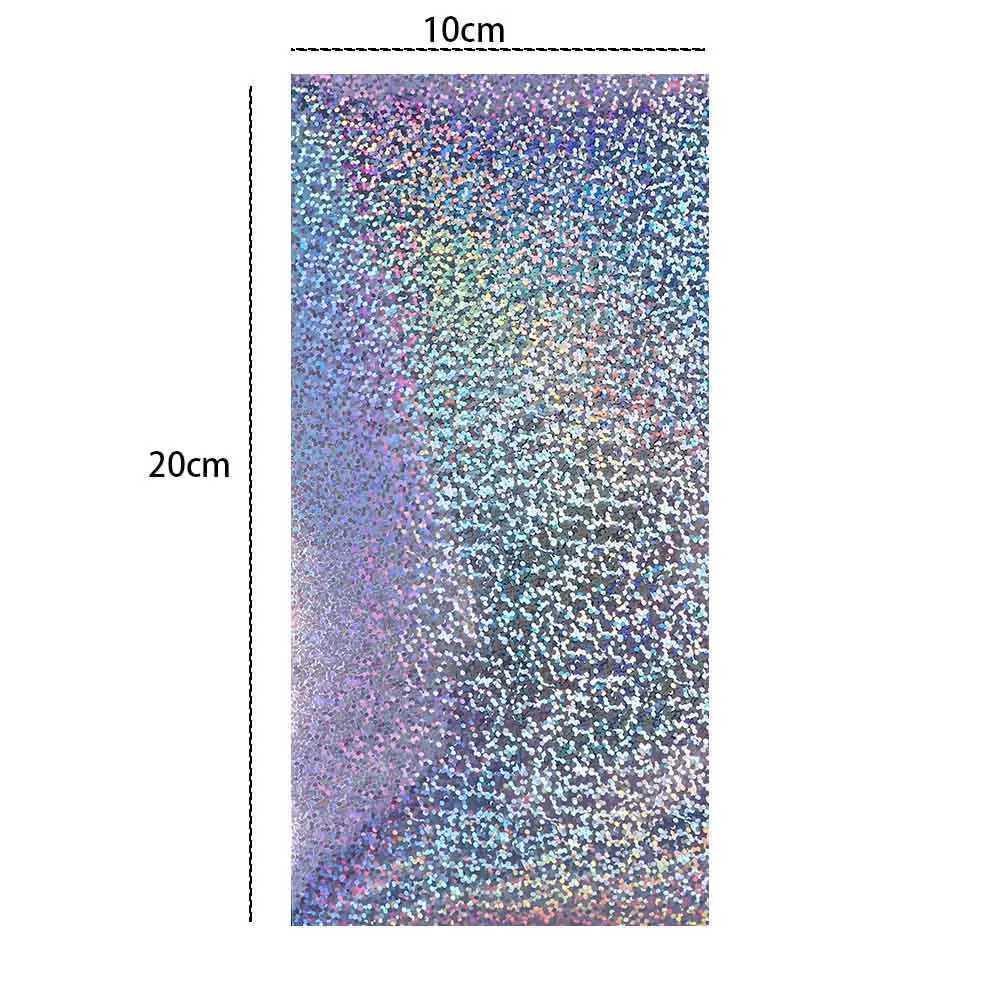Fishing Lure Stickers 5pcs/lot 20X10cm Silver Laser Waterproof Adhesive Sticker Fishing Lure Refit DIY Material AccessoriesXJ250122