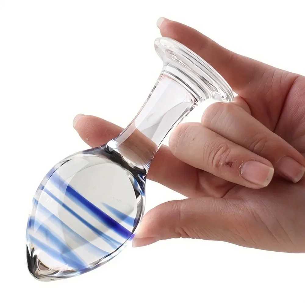 BDSM Glass Anal Plug Female Male Sex Toy Butt Plug Prostate Masturbator Stimulator Crystal Dildo Sex Toys for Women Men GayXJ250121