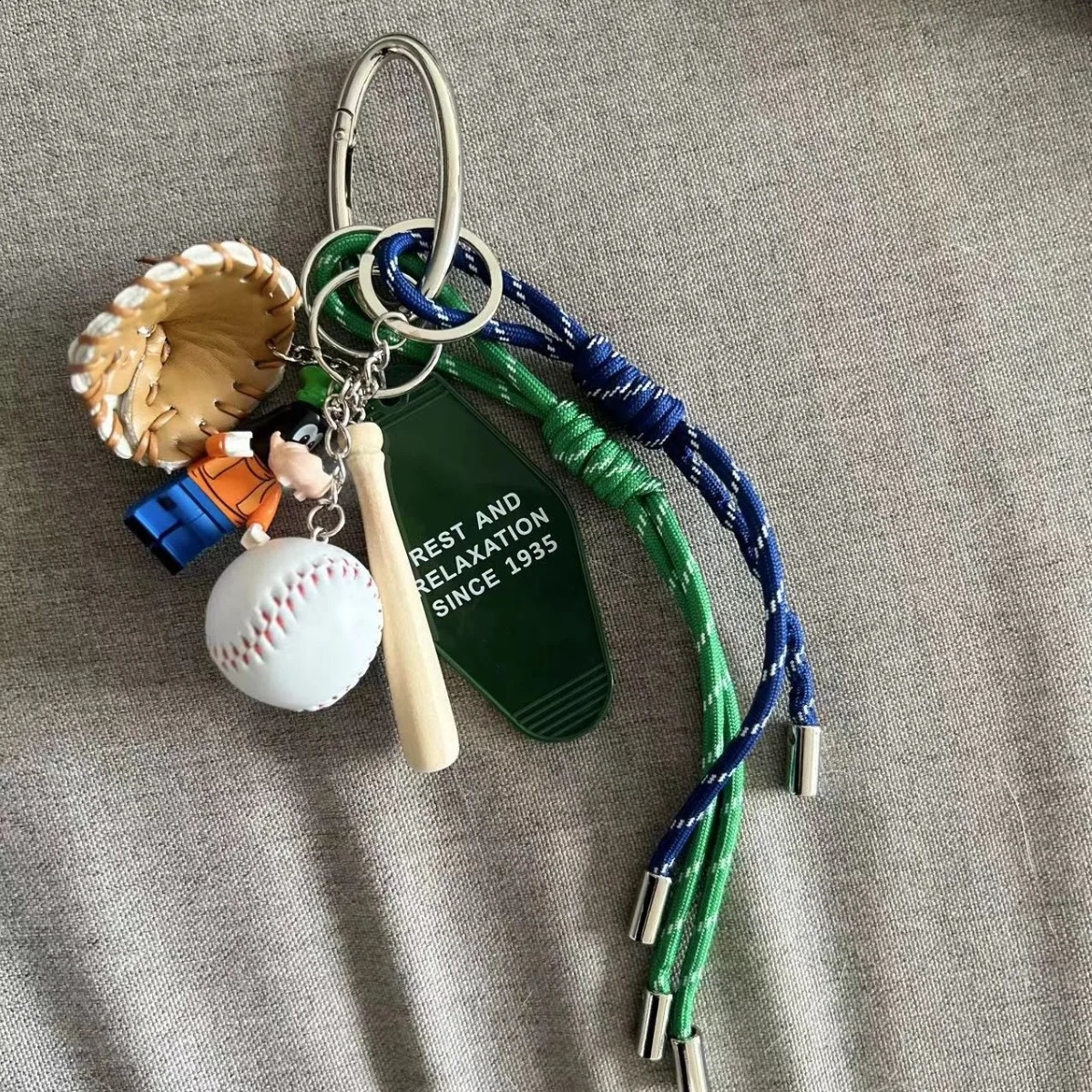 2024 handmade nylon rope bag pendant nylon rope braided rope keychain bag charms250114