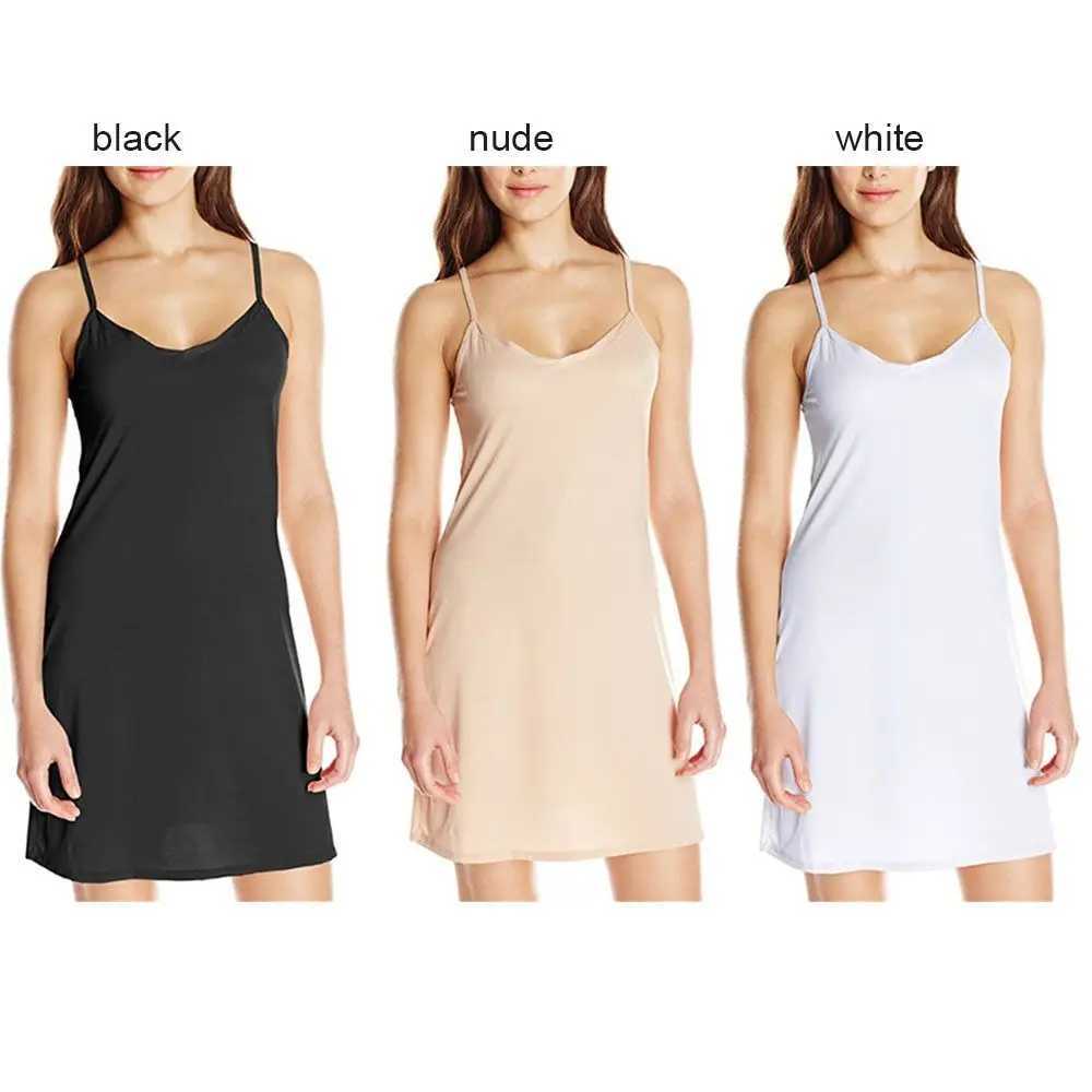 1PC Womens Sling Dress Holiday Sexy Slim Solid Short Dress Summer Camisoles V Neck Backless Sveless Casual Slip Under DressXJ250115