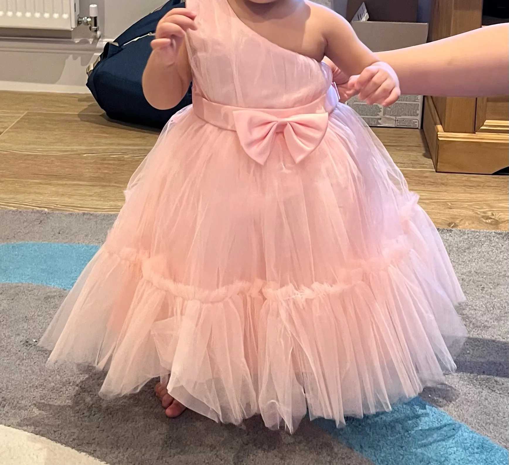 2024 New Baby Girl Dress Flower Newborn Baptist Princess Dress First Birthday Party Dress Christmas Evening Dress X250203