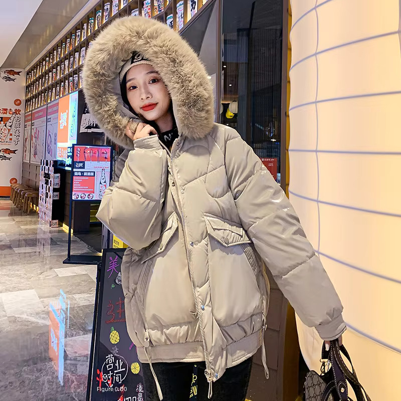 Fashionable Short Cropped Thickened Down Cotton Coat Women's Clothing Winter Korean Style Padded Jacket Trendy Outerwear