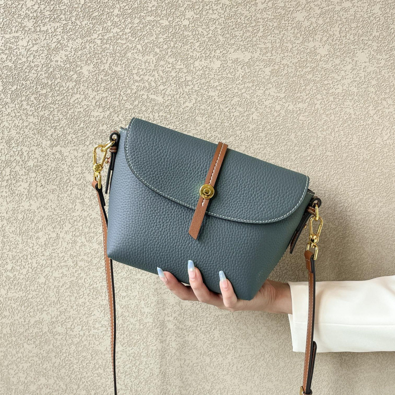 Bag 2025 New Summer Genuine Leather Single Shoulder Crossbody Small Bag, High-End Texture Backpack, Niche Shell Bucket Women's Bag