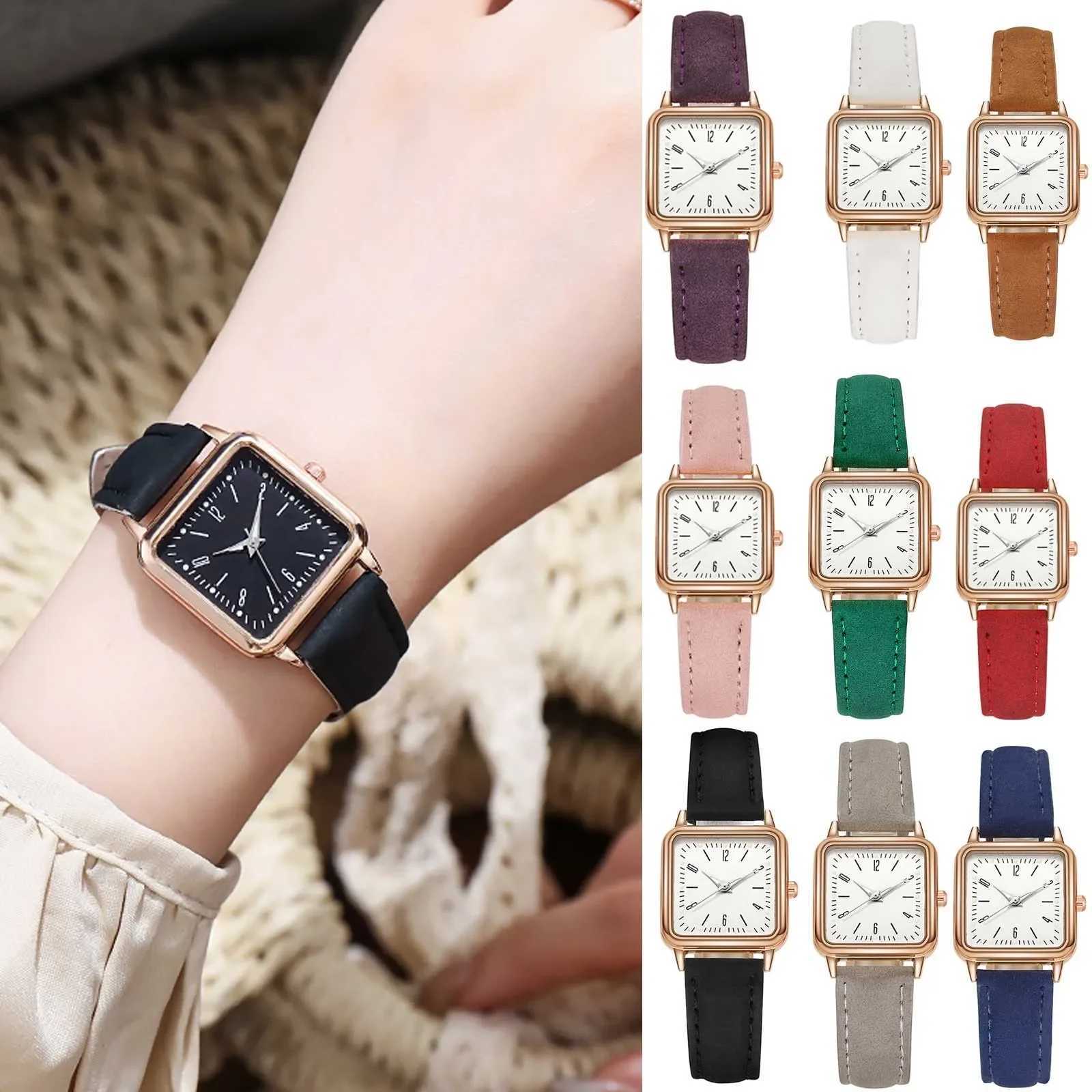 Fashion Simple Quartz watch for Wen Womens Watch Wens Wristwatches Ladies Red Leather Bussiness Students Casual Watch Watches X250203