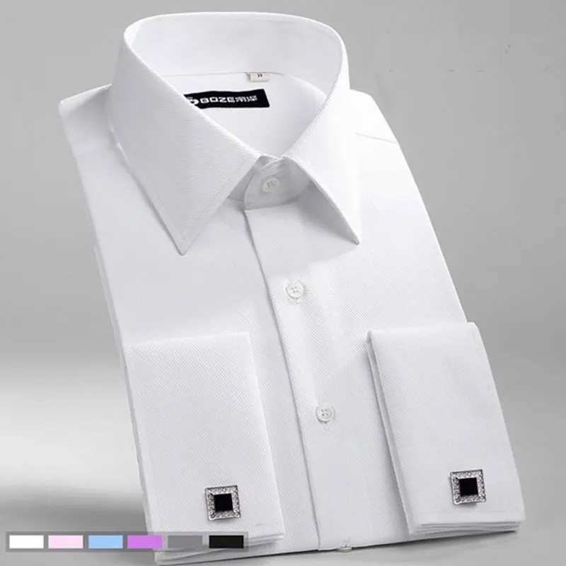 6XL Mens long-sleeved shirt Spring/Summer Formal Dress Business Casual Cotton no-iron High quality breathable plus sizeXJ250121