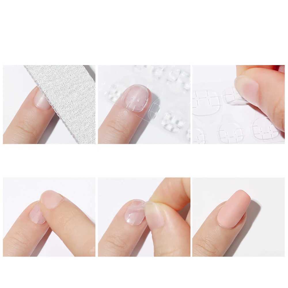 20 Sheets 480pcs Double Sided Adhesive Glue Sticker Sticky Tape Nail Glue For Fake Designs False Nails Art Tips Acrylic ManicureXJ250120