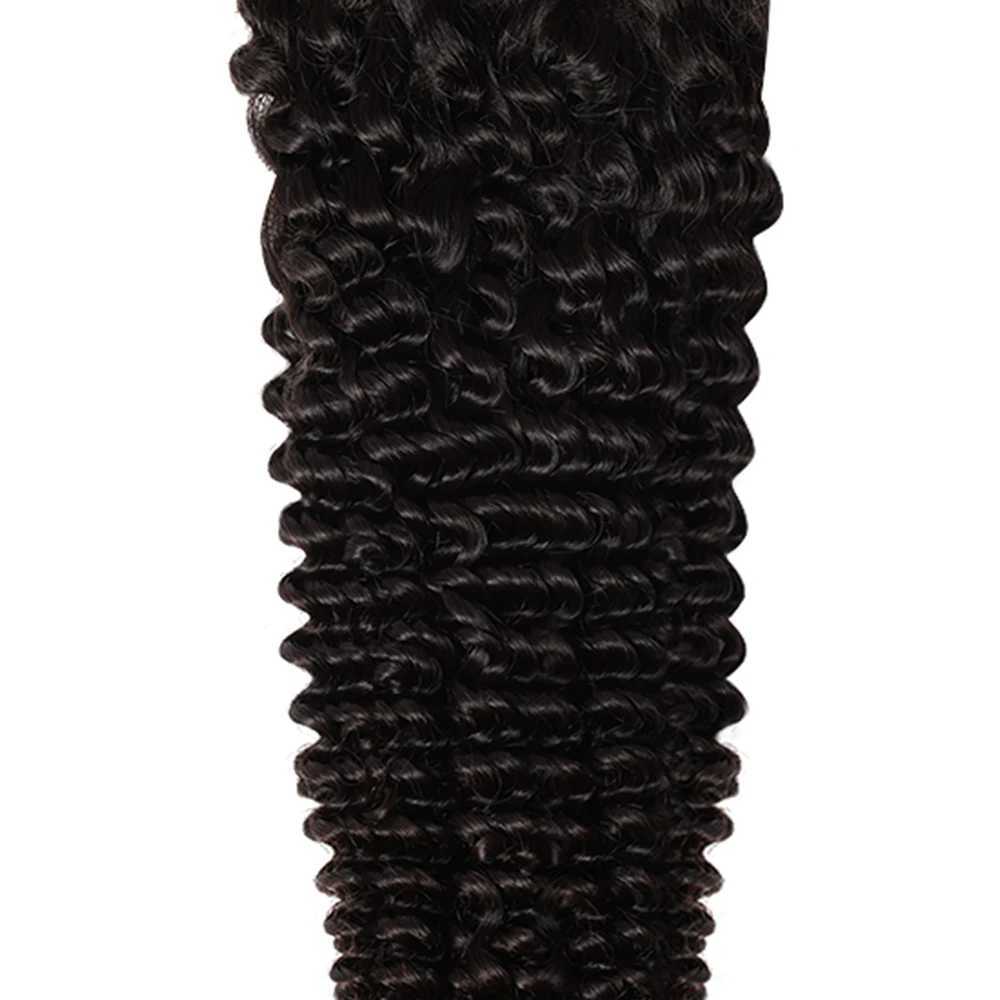 5x5 Deep Curly Lace Clo Transparent Curly Human Hair Brazilian Hair Swiss Lace Clos Melt Skins Small KnotsXJ250120