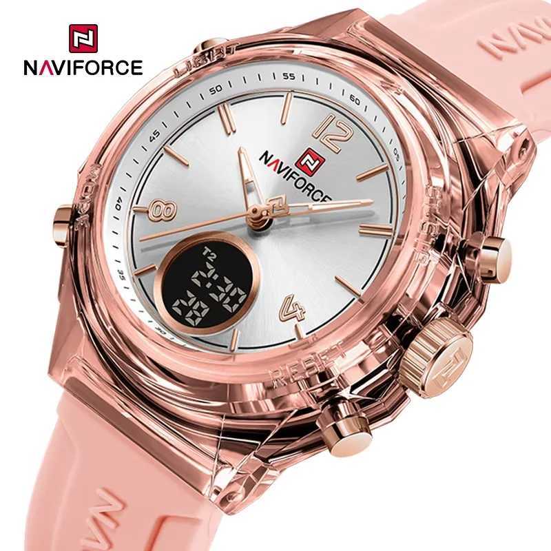 NAVIFORCE Watches for Wen New Design Small Dial Fashion Fem Quartz LCD Digital Display Wristwatches Womens Clocks X250203