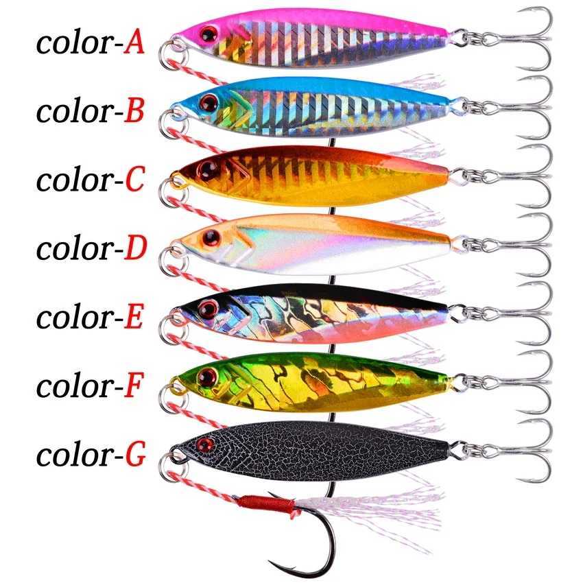 1Pcs Metal Jig VIB Fishing Lure 14G 21G 30gG Sinking Lures Sea Jigs Spoon Winter Fishing Good For Fishing Jigging Hard Ice BaitXJ250122