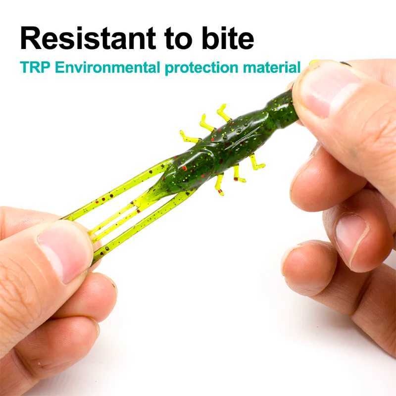 5/10pcs Soft Fish Lures Artificial Shrimp Baits Fishing Tackle Lobster Crayfish Worm Eel Needfish Swimbaits Jig Fishing ToolsXJ250122