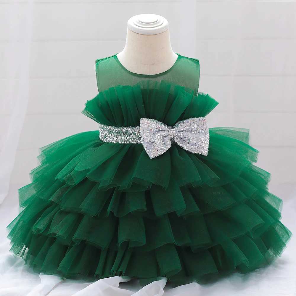 1 Year Birthday Baby Girl Party Dress Baptism Infant Christening Gown Newborn Toddlers Babies Kids Clothes 12 18 Months Dresses X250203