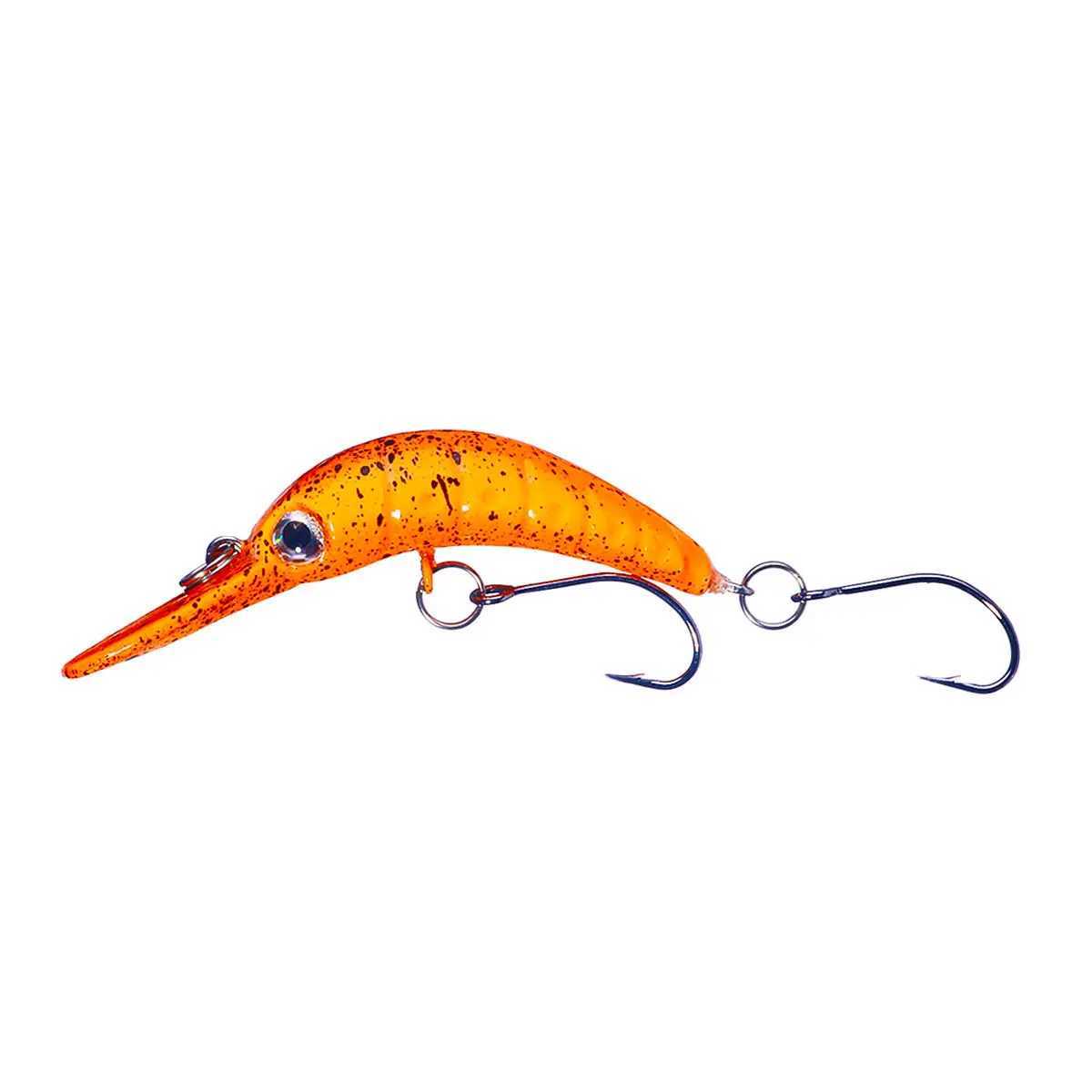 HENGJIA Rice Worm Shaper Trout Minnow Wobbler Fishing Lure 5.2cm 2.6g Crank Artificial Hard Bait Trout Pike Bass FishingXJ250122