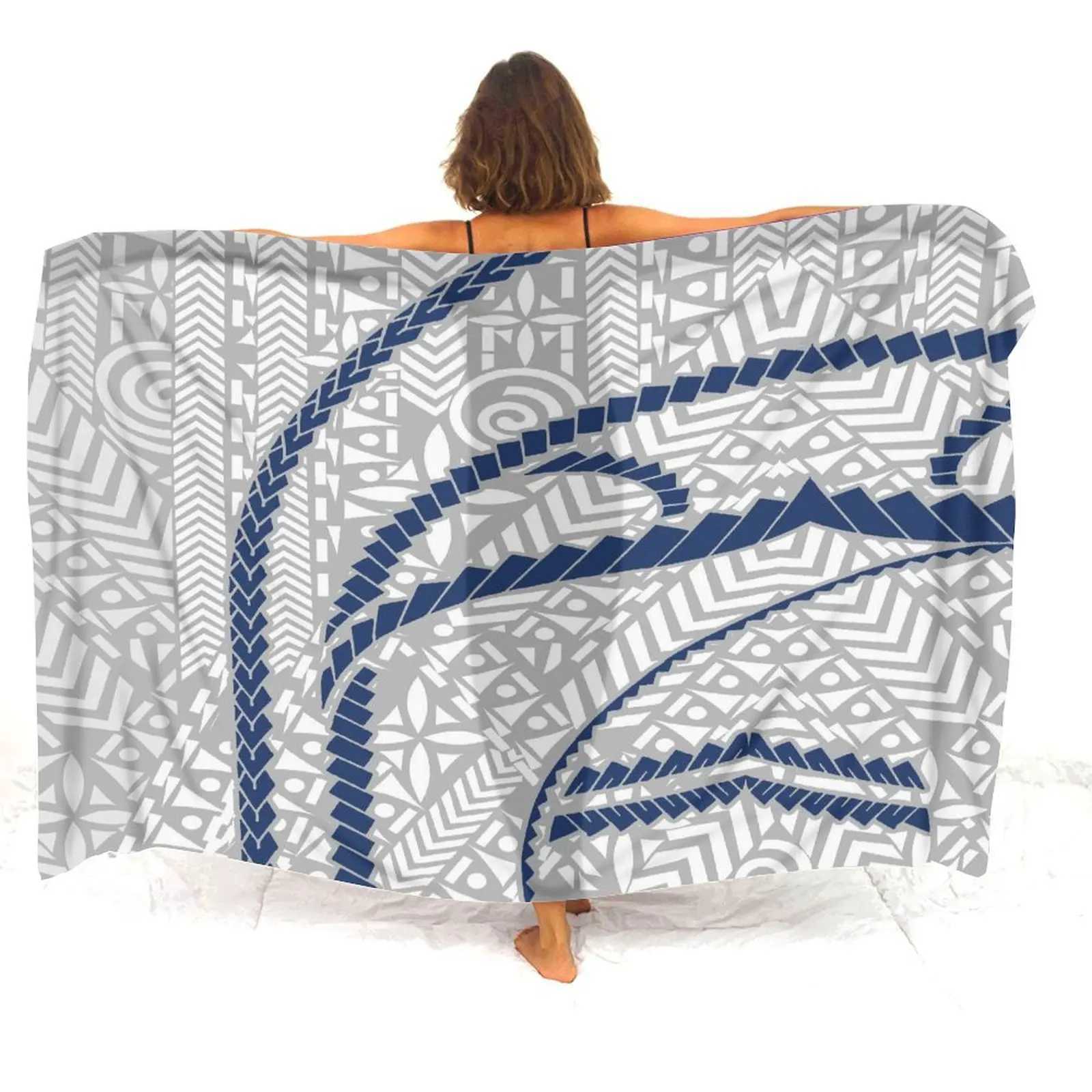 Polynesian Womens Sarong Samoan Womens Pool Party Shl Sun Protection Windbreak Coat Temperament Island Sarong W250120