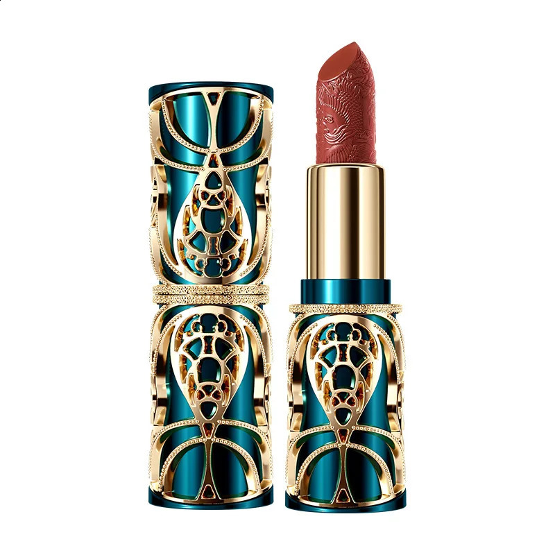 Makeup Lipstick set carved Nude Li pstick Matte Velvet Long Lasting easy to color non-stick cup lip glaze 250108
