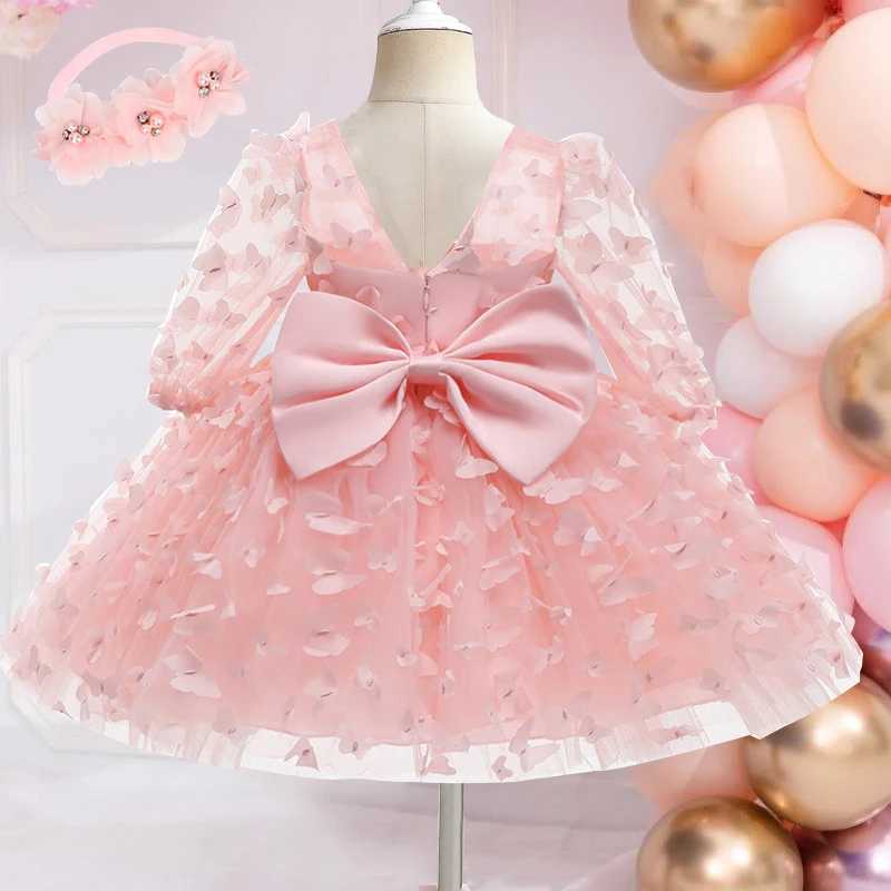 Lace Dresses Newborn Baby Girls Dress 2022 Christmas Infant Party 1st Birthday Dress For Girls Princess Baptism Dresses X250203