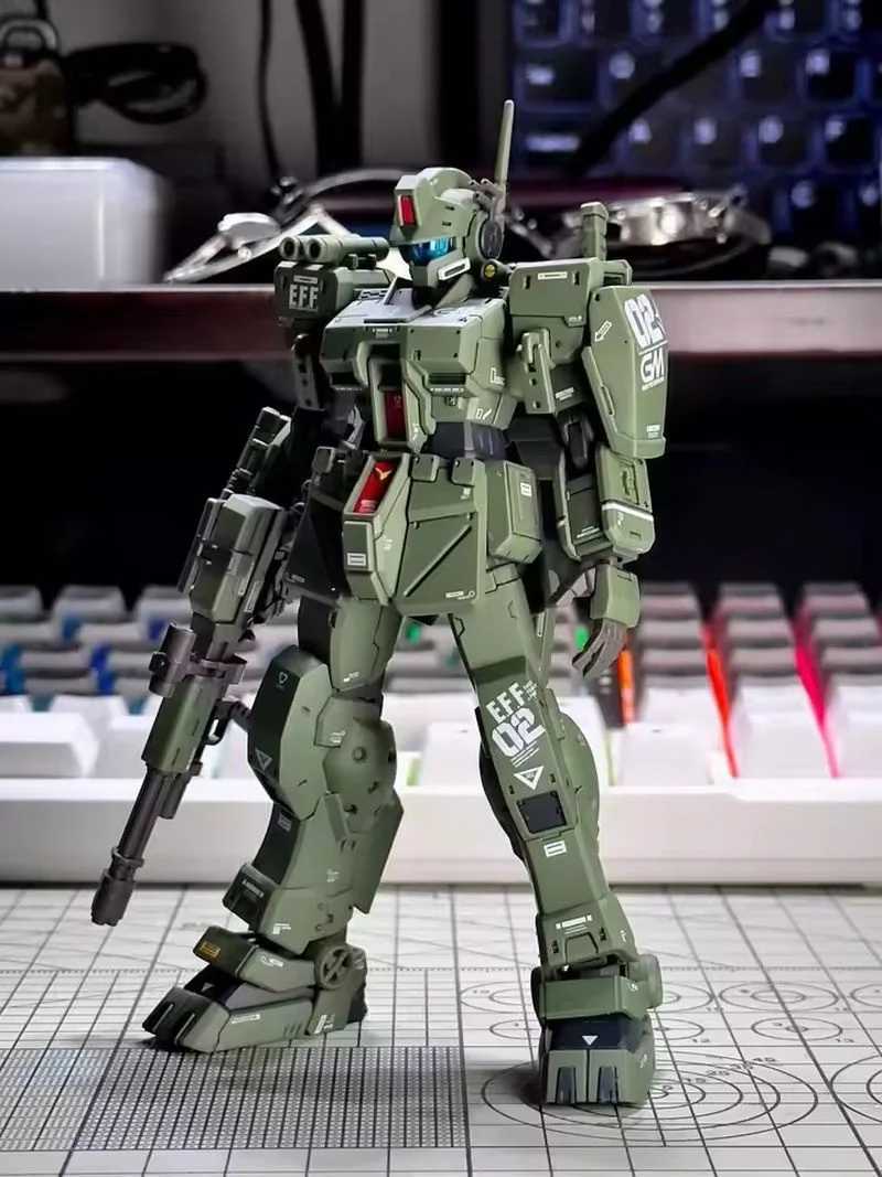 JMS HG 1/144 Midnight Color RGM-79 Spartan Jim Water Patch Assembly Model Joint Mobile Mech Warrior Robot Plastic Toy Gift W250120