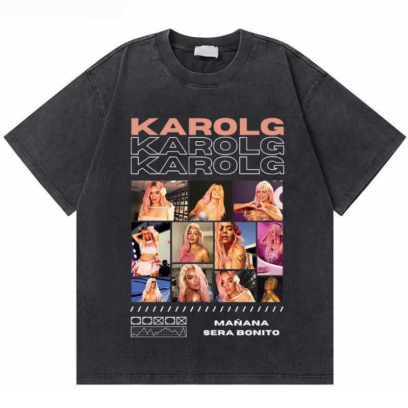 Washed Vintage Rapper Trueno Print T Shirts Mens Hip Hop Fashion Tshirt Short Sleeve Men Women Casual Cotton Oversized T-shirts X250203