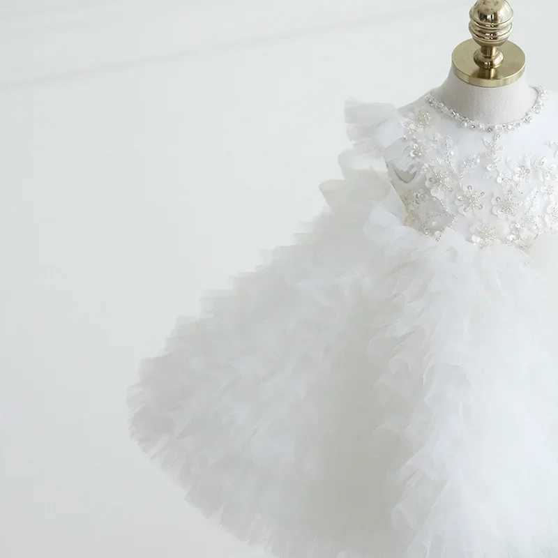 Christmas Dress Infant Baby Girls Dress Newborn Baby 1st Year Birthday Dress Toddler Flower Baby Wedding Baptism Princess Gown X250203