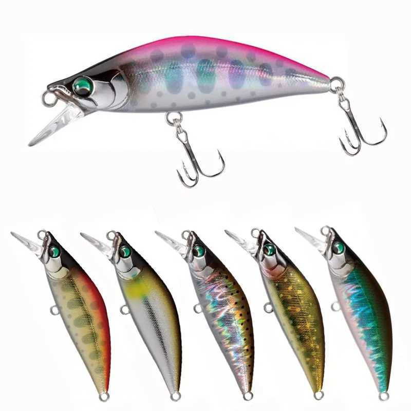 mini Sinking Minnow Wobblers Fishing Lures 5cm 5.2g Trout Artificial plastic Hard Bait Jerkbait Crankbait Bass Fishing TackleXJ250122