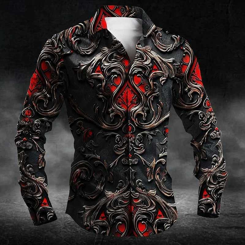 Mens casual outdoor street T-shirt long sleeve 3D shirt soft and comfortable new three-dimensional fashion plus size US sizeXJ250121