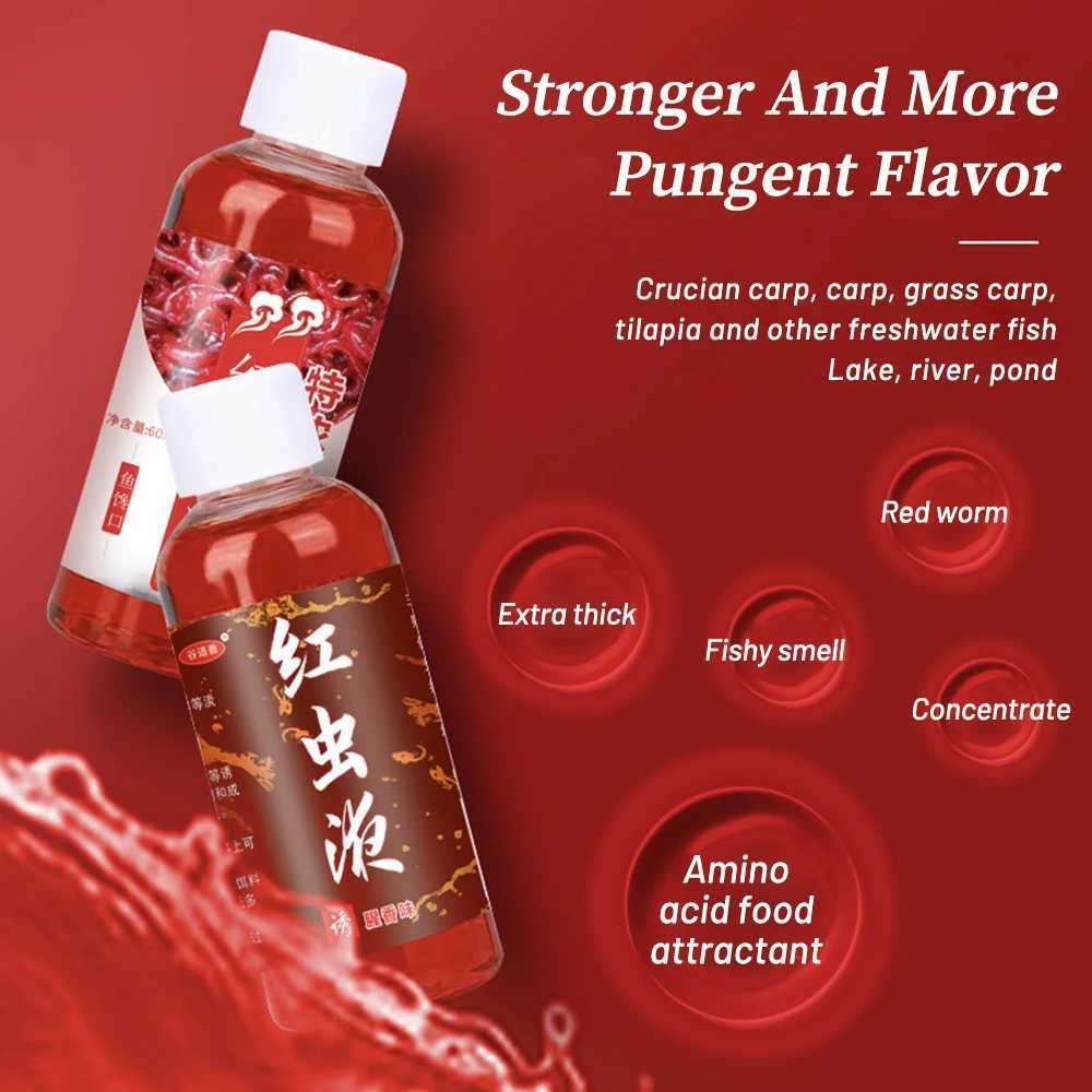 Liquid Blood Worm Scent Fish Attractant Concentrated Red Worm Liquid Fish Bait Additive Perch Catfish Fishing AccessoriesXJ250122