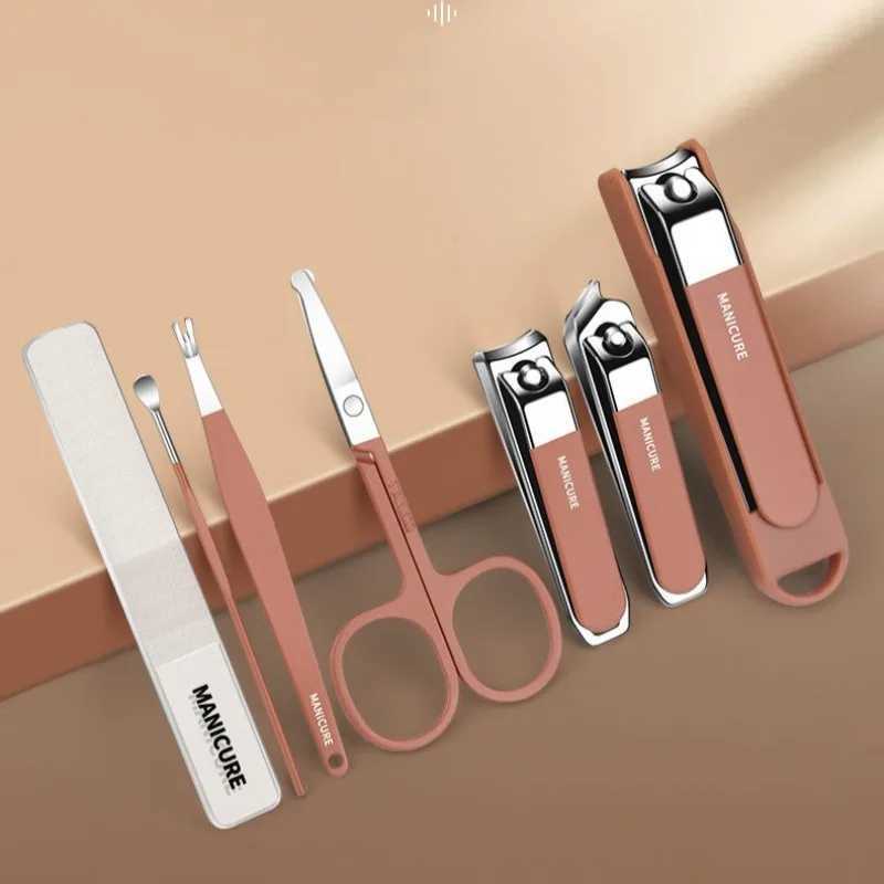 Anti-Splash Nail Clipper Set Hand In Hand With Manicure Clippers Manicure Nail Clippers Protection Tool Manicure 8 SetsXJ250121