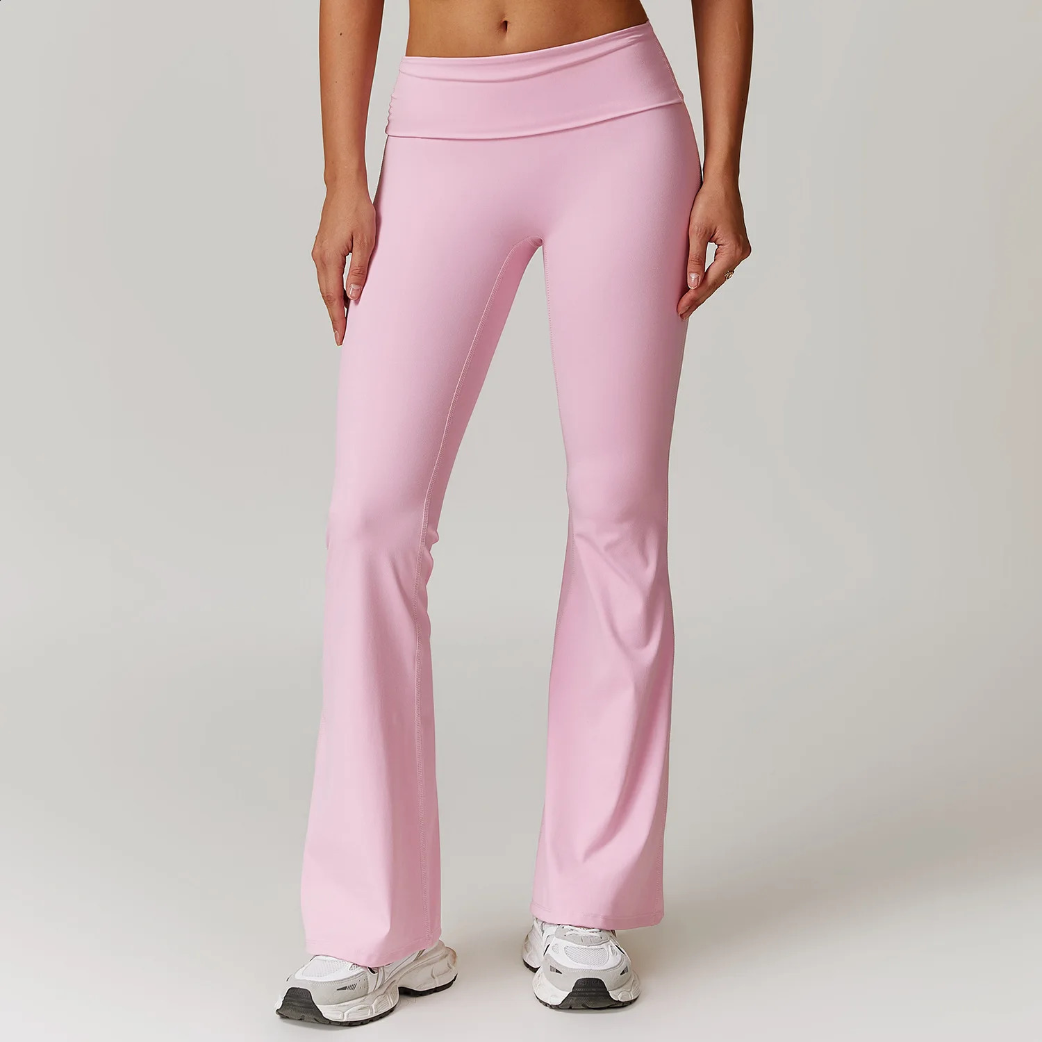 Womens Flared Pants High Waist Lifting Hip Fashion Wideleg Trousers Elastic Fitness Yoga Leggingscasual yoga pants flare 250108