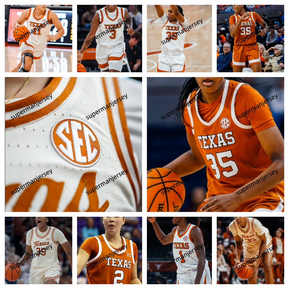 2025 NCAA Texas Longhorns Basketball College basketball jersey s-3xl Madison Booker 35 Abbie Boutilier 50 Justice Carlton 11 Codio 13 Sarah Graves 25 Rori Harmon 3