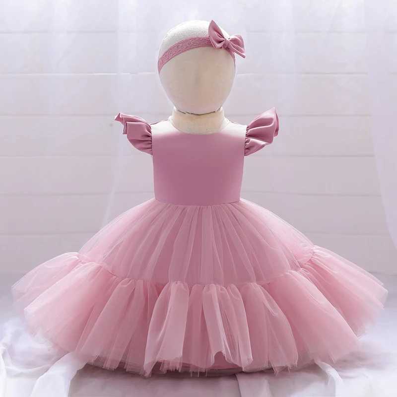 Pageant Puffy Baptist 1st Birthday Dress Baby Dress Cake Princess Dress Lace Party Dress Childrens Clothing X250203