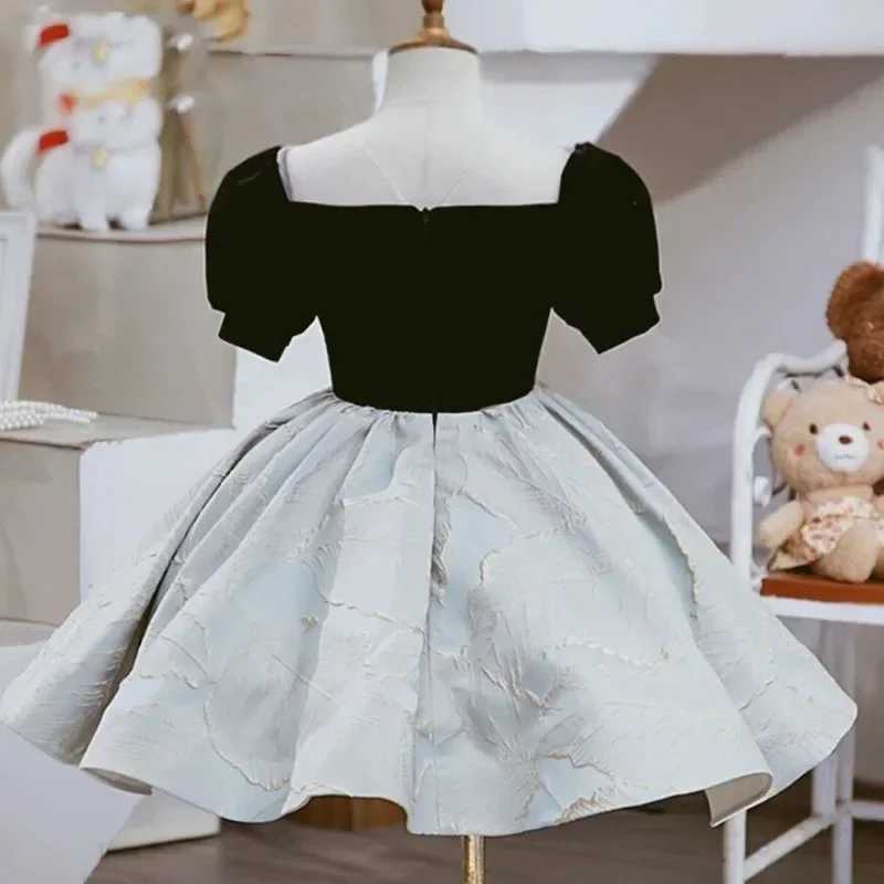 Elegant Formal Vintage Dress for Baby Kids Girl Princess Baptism Ball Gown Children Clothes Birthday Party Matching Dresses X250203