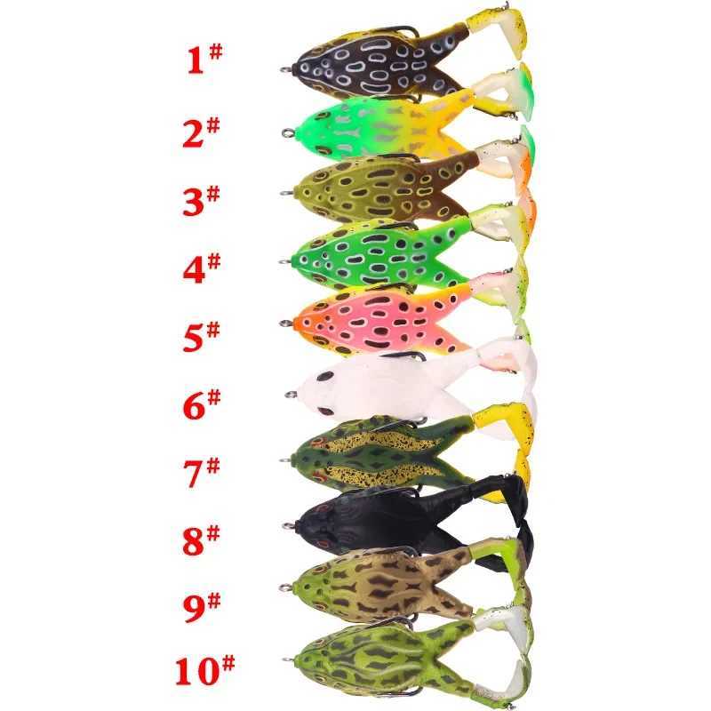 LURE Bait Propeller Thunder Frog Soft Bait Hunting Special Kill Black Double Hook Fake Fish Bait Imitation Bait Frog Soft BaitXJ250122