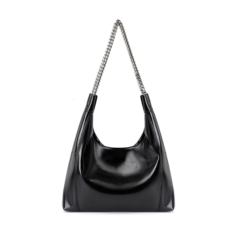 Bag Chain Tote Large Capacity 2025 New Fashionable Commuting Cowhide Women's Bag, Shoulder Bag