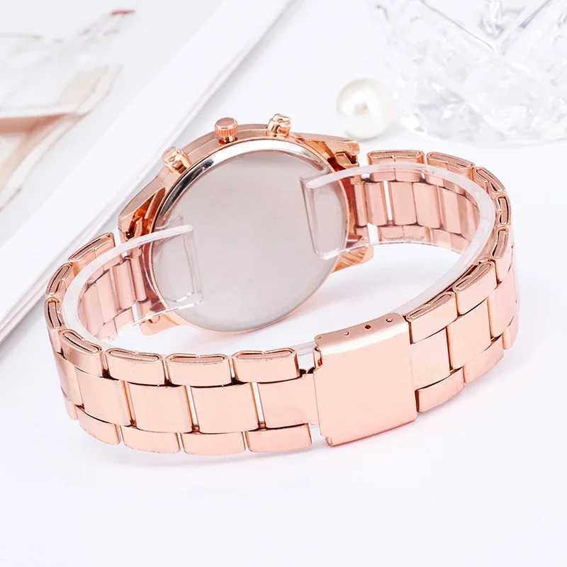 Wen Watches Fashion Rose Gold Watch Ladies Bracelet Wristwatches Stainless Steel Silver Strap Fem Quartz Watch Clock X250203