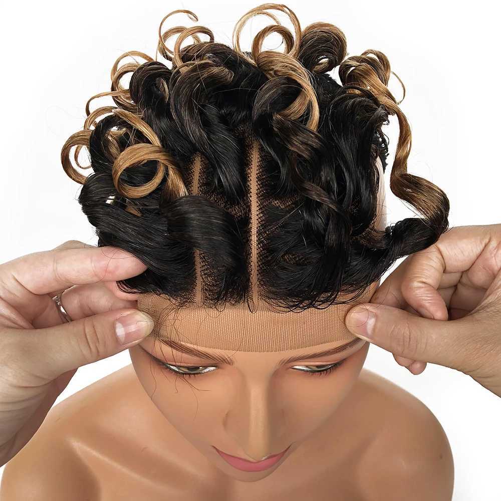 Human Hair Clo 4x4 Kinky Curly Clo With Pre-Plucked Baby Hair Mid Part Human Hair Clo For Women Full HandMade T1B30XJ250120