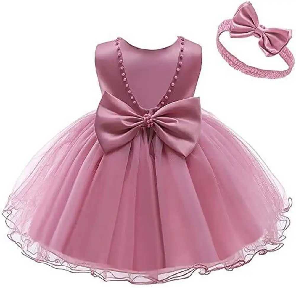 Baby Dresses Newborn Gown Dresses Christmas Princess Dress Evening Costumes Party Dresses For Girls 0-24 Months X250203