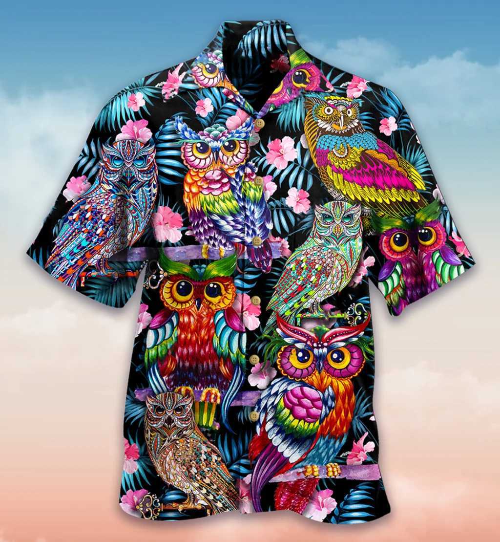 Dart Hawaiian Shirts Men Women Fashion Oversized Blouses Mens Vocation Lapel Shirts Beach Camisas Mens Clothing OwlXJ250121