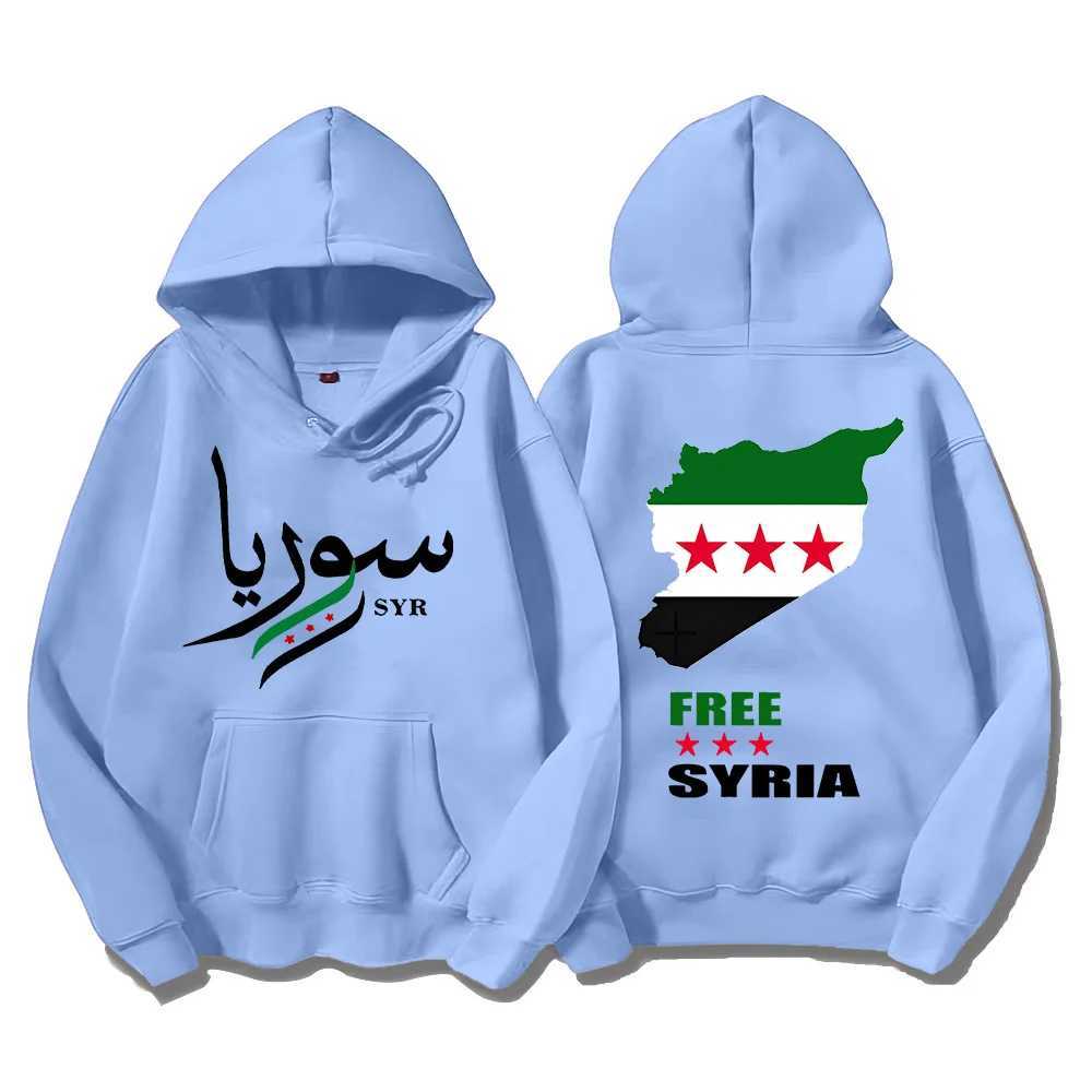 Syrian Freedom Hoodies Damascus Syria Pullovers Unique Syria Map Sweatshirts Anti-War Unisex Clothing Peaceful Protest SudaderasXJ2500118