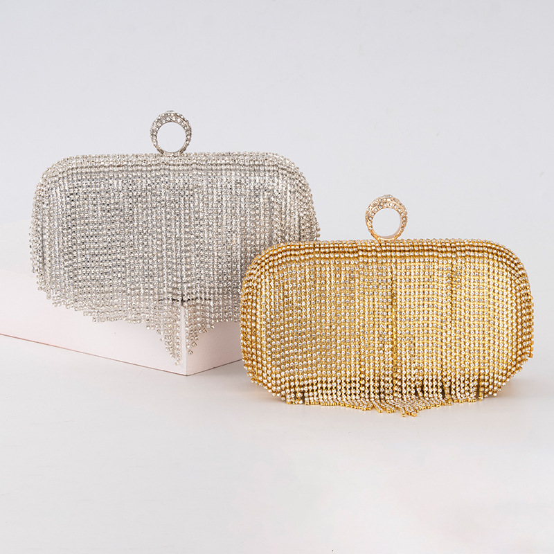 new style New Tassel Diamond Socialite Fashion Handbag, Shiny Dress, Dinner Bag, Banquet Women's Bag