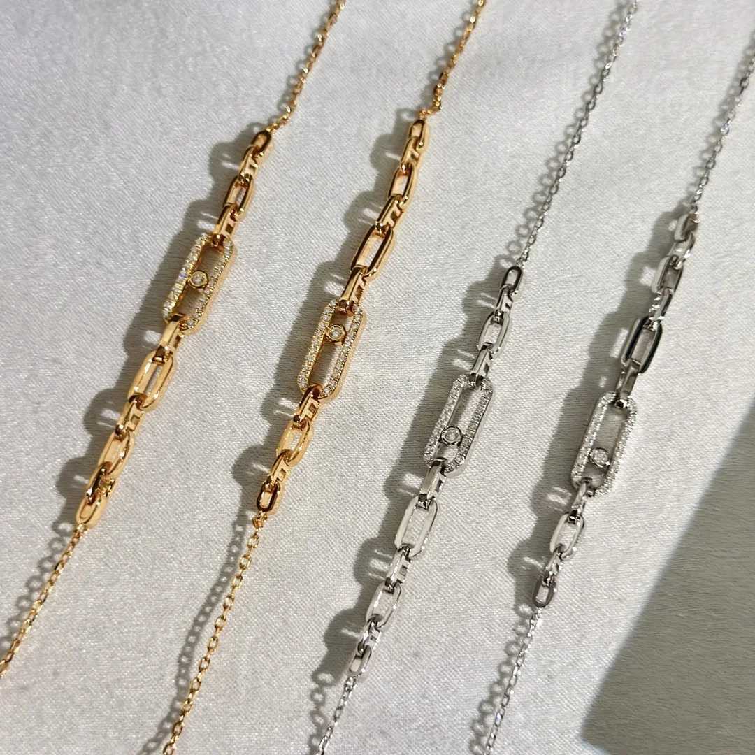 French Luxury S925 Silver Fashion Womens Extra Long Necklace With Movable Diamonds Exquisite Gifts For Banquets And PartiesXJ250114