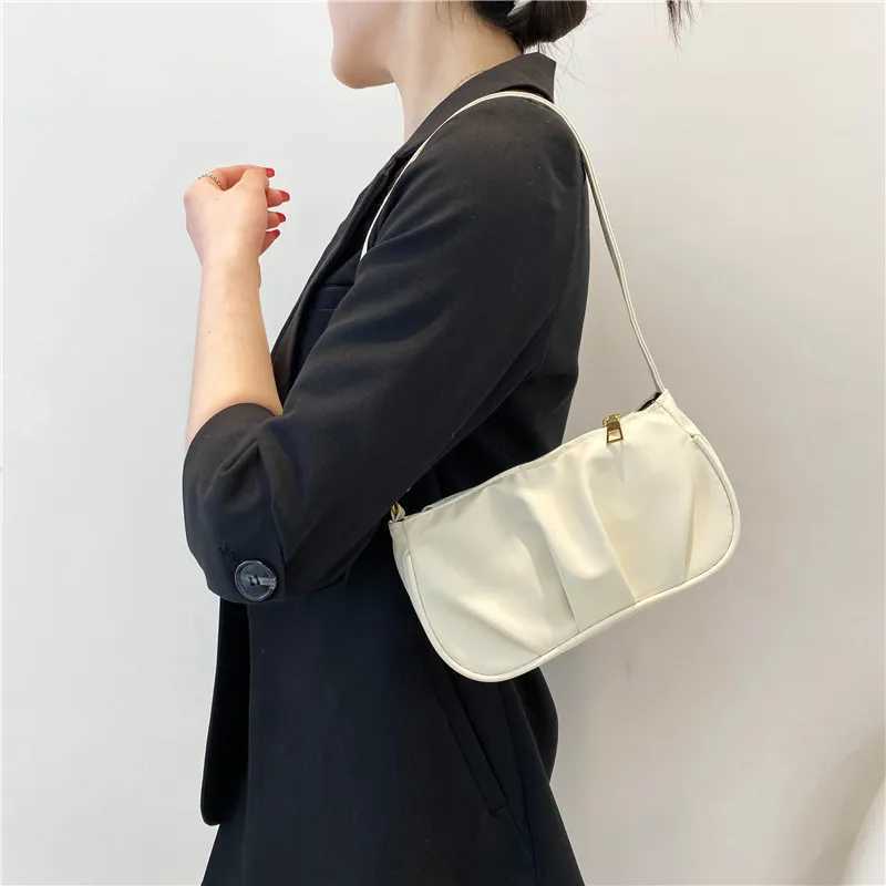 Classic Design Underarm Bags Women Shoulder Bag Solid Color Luxury Designer Handbag Leisure Ladies Crescent Dumpling BagsXJ250121