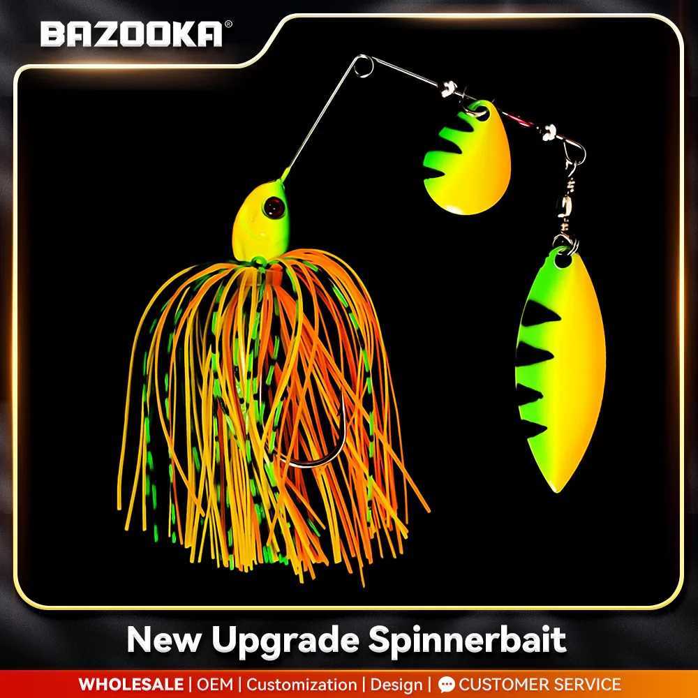 Bazooka 15g Spinnerbait Fishing Lure Wire Spinner Bait Metal Buzzbait Swimbait Hook JIG Kit Skirt peche For Bass Pike WinterXJ250122