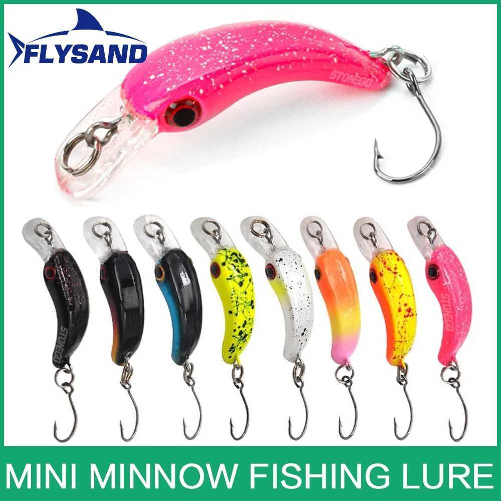 FLYSAND 8Pcs/Box Floating Mini Minnow Fishing Lures Artificial Hard Bait Sharp Hook Crankbait Lure Fishing AccessoriesXJ250122