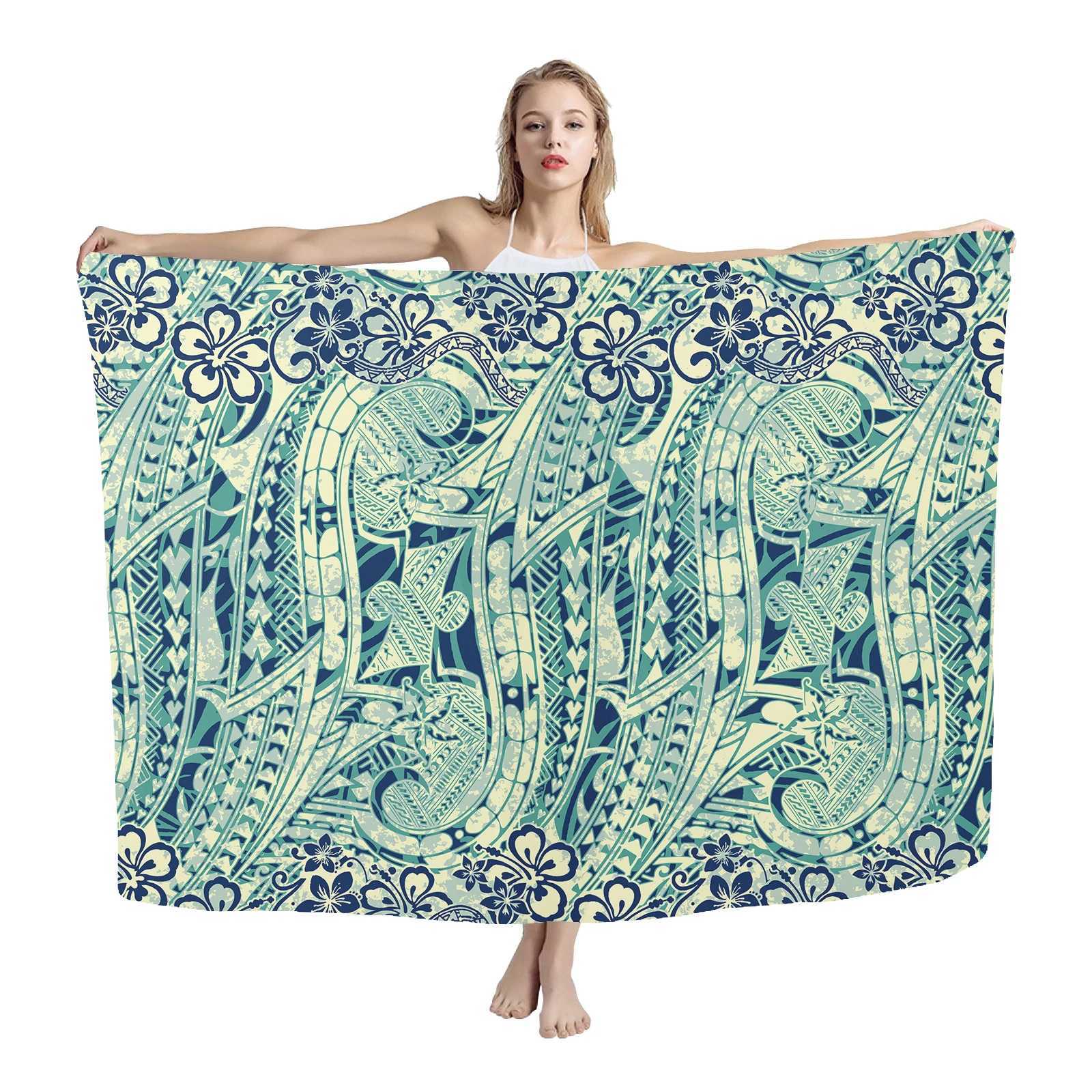 Custom design cover up swimwear che printed sexy mature women ladies beach sarong pareo haii pareos beach W250120
