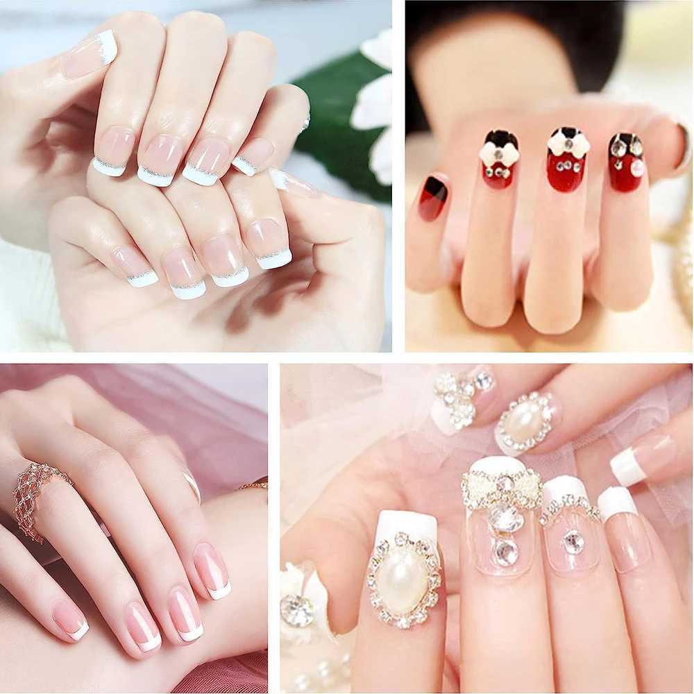 5/10/15 Sheets Nails Sticker Stencil Tips Guide French Manicure Nail Art Decals Form Fringe DIY Sencil 3D Styling Beauty ToolsXJ250120